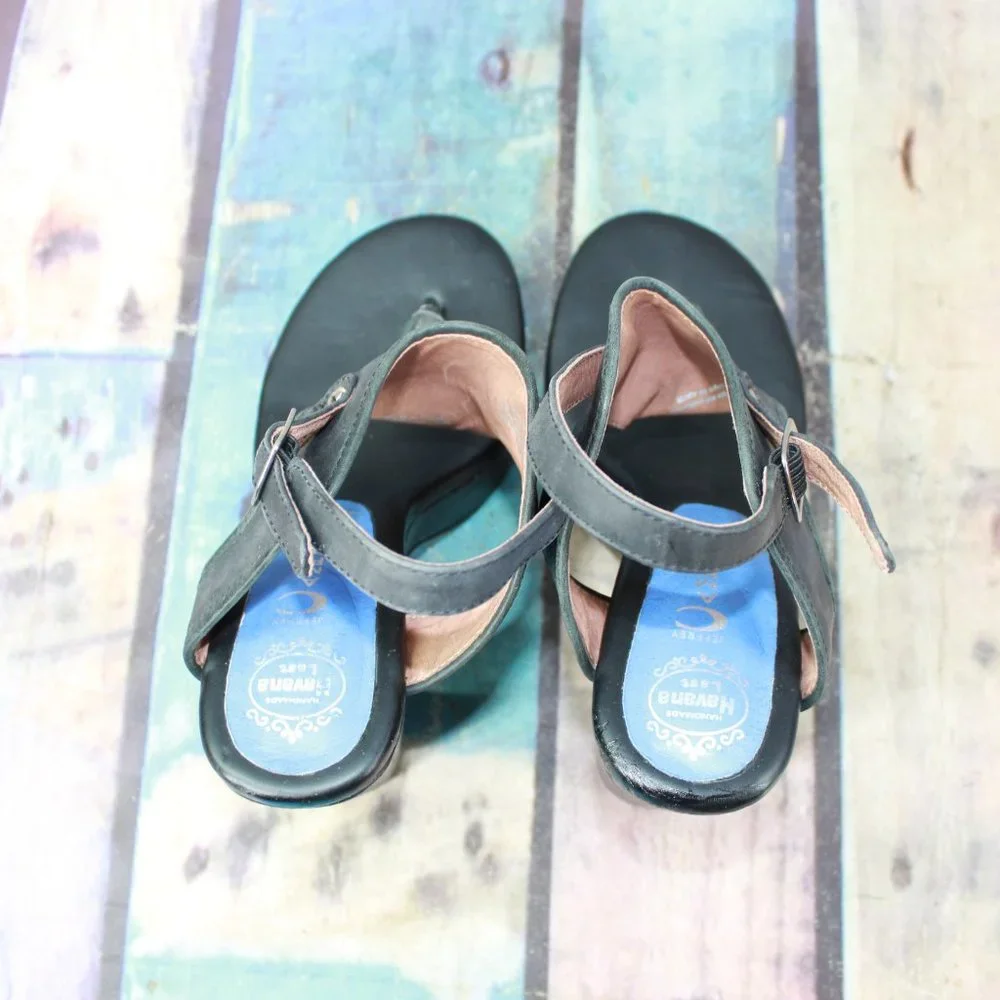 JEFFREY CAMPBELL T Thong High Heel Sandals 8.5 B - Picture 6 of 9